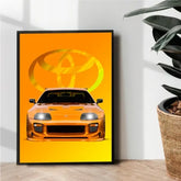 Toyota Supra illustration artwork poster - wall art